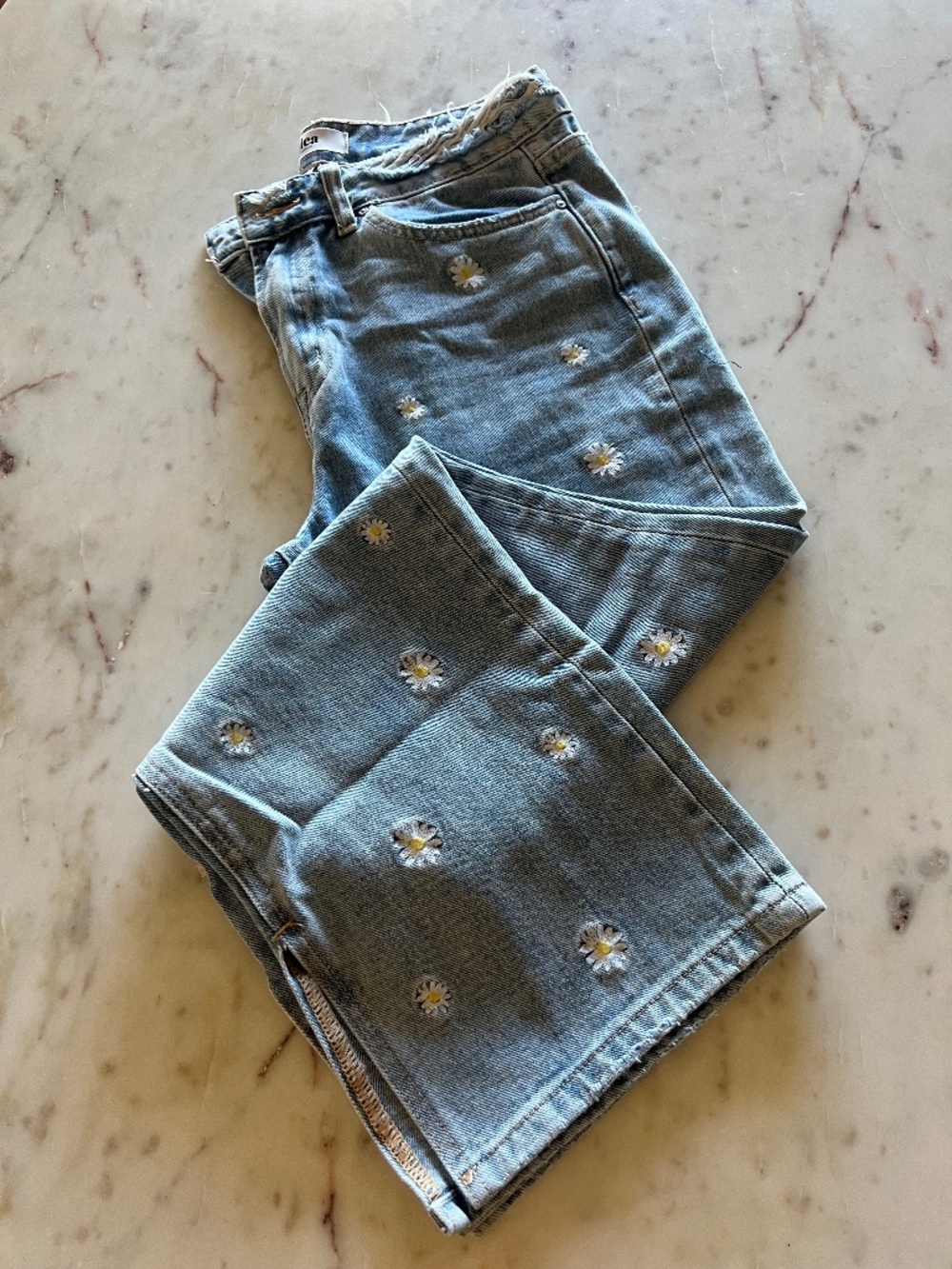 Bohme Daisy embroidered jeans